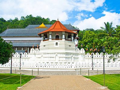 Sri Dalada Maligawa or the Temple of the Sacred Tooth Relic is a Buddhist temple in the city of Kandy, Sri Lanka. It is located in the royal palace complex of the former Kingdom of Kandy, which houses the relic of the tooth of Buddha